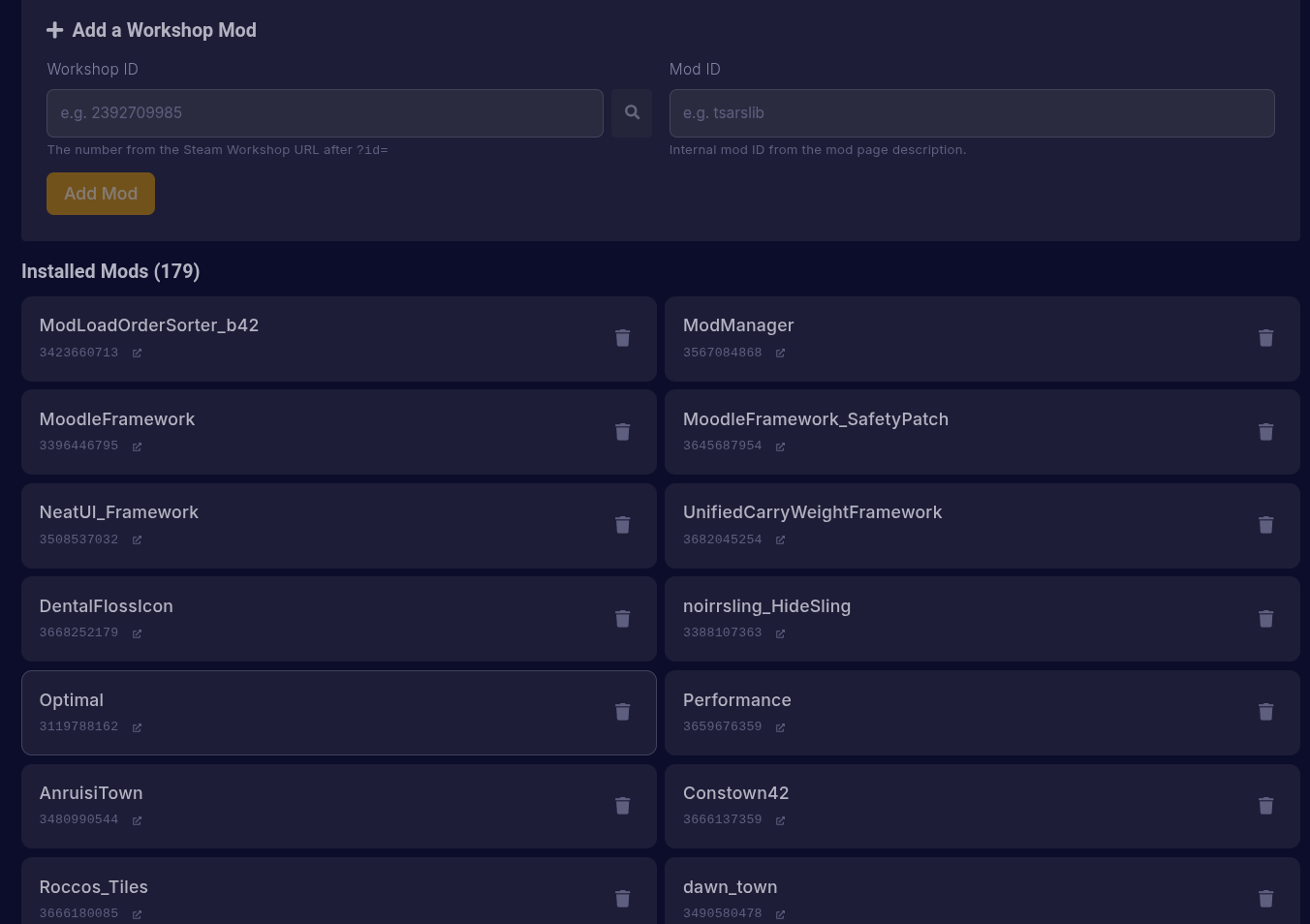 Steam Workshop Manager